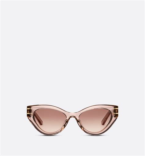 dior signature b71|DiorSignature B7I Translucent Pink Butterfly Sunglasses .